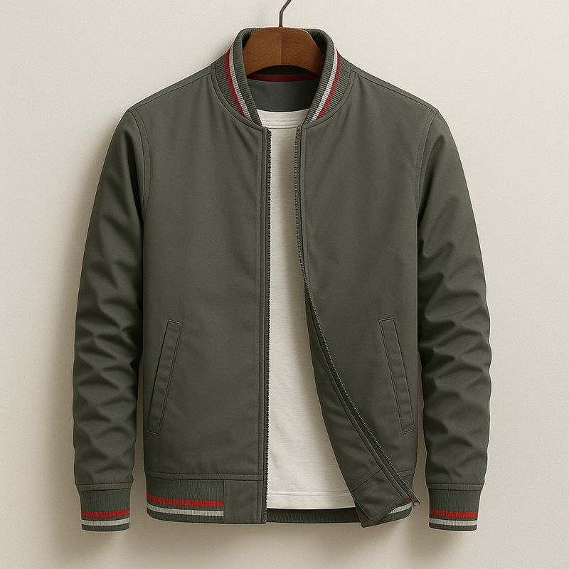 Gentleman’s™ | Elegant bomberjacka med ränder.