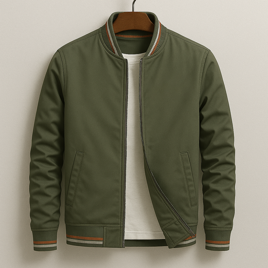 Gentleman’s™ | Elegant bomberjacka med ränder.