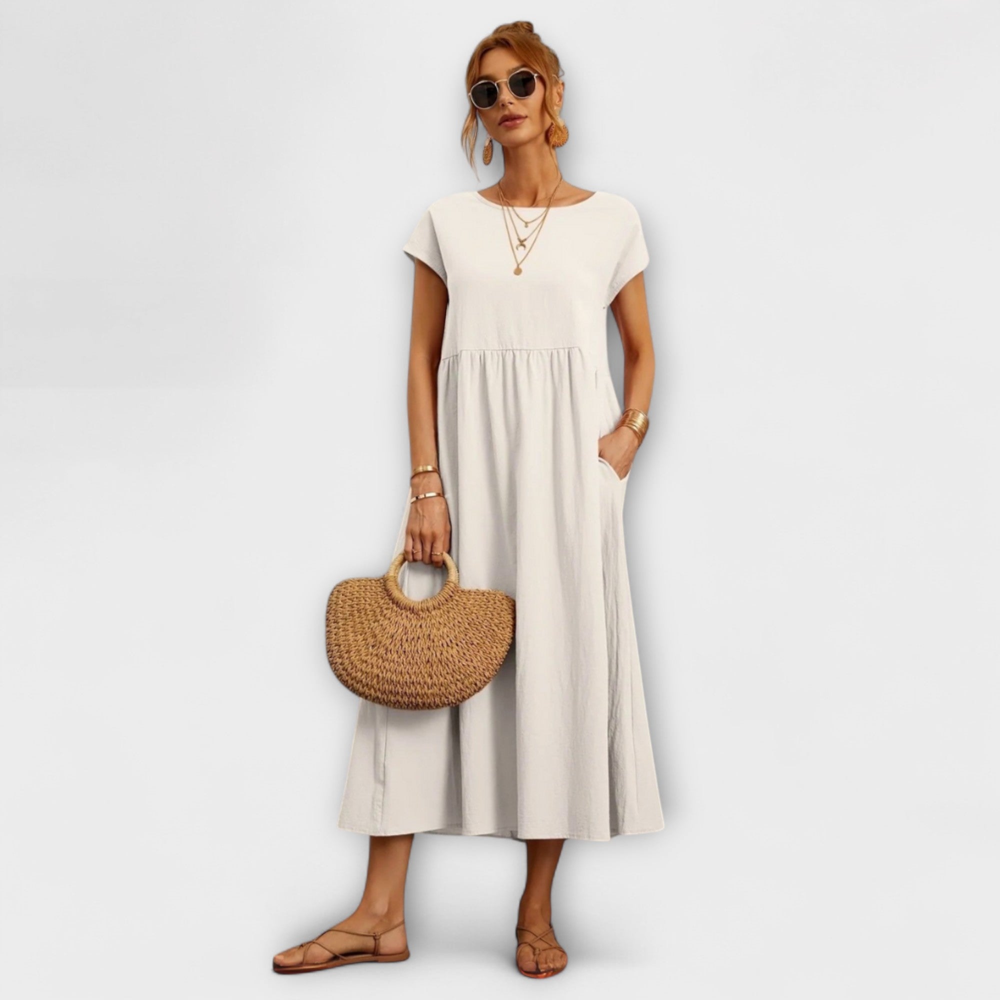 Saphira | Elegant casual klänning för varje tillfälle